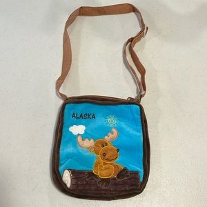 Velvet Embroidered Alaska Bag